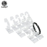 10pcs Acrylic Watch Display Rack Clear Rotating Bracelet Bangle Chain Organizer