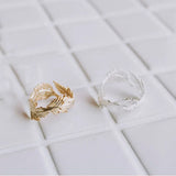 10pcs Alloy Leaf Ring Mix Finger Rings Indian Jewelry Girls Love