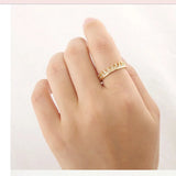 10pcs/Lot Mix Wedding Jewelry Cz Crown Ring Finger Rings