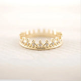 10pcs/Lot Mix Wedding Jewelry Cz Crown Ring Finger Rings