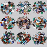 10pcs Mixed Natural Stone Pendant Charms for Jewelry Making