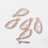 10pcs Natural Stone Amethysts Pendants for Jewelry Making
