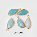 10pcs Natural Stone Amethysts Pendants for Jewelry Making