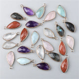 10pcs Natural Stone Amethysts Pendants for Jewelry Making