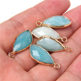10pcs Natural Stone Amethysts Pendants for Jewelry Making
