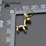 10pcs Mini Giraffe Charms for DIY Jewelry Making