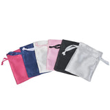 10pcs Satin Jewelry Pouches Drawstring Bag Ribbon Lipgloss Storage