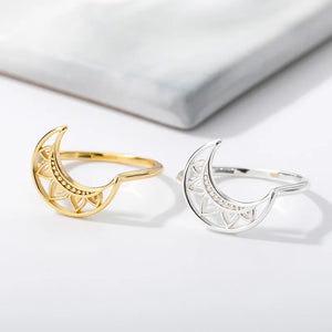Moon Rings Boho Jewelry Women Men Wedding Rings