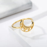 Moon Rings Boho Jewelry Women Men Wedding Rings