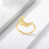 Moon Rings Boho Jewelry Women Men Wedding Rings