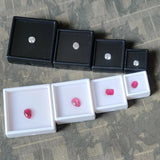 10pcs Square Diamond Display Box Soft Sponge Organizer