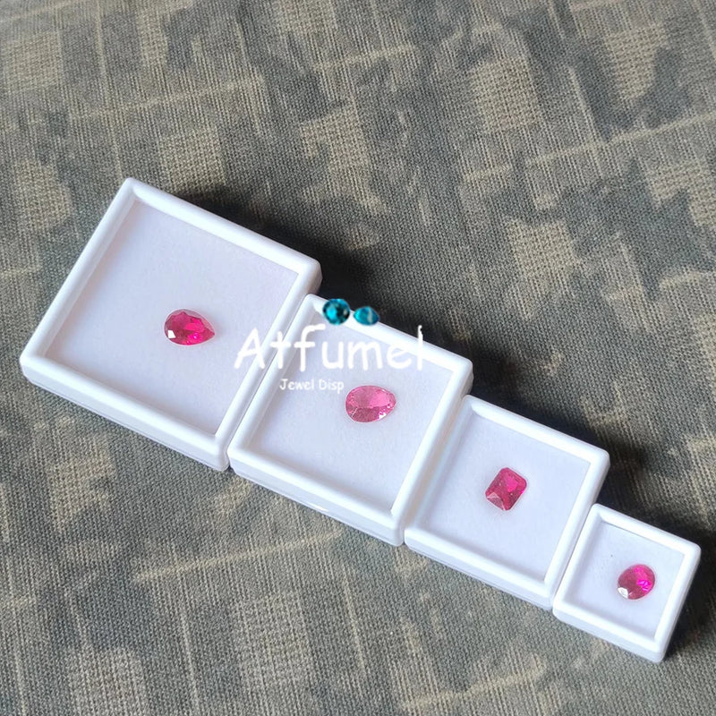 10pcs Square Diamond Display Box Soft Sponge Organizer