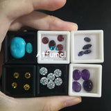 10pcs Square Diamond Display Box Soft Sponge Organizer