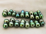 10pcs 14x8mm Natural Sea Olive Green Pearl Beads DIY Jewelry Necklace Bracelet