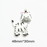 10pcs Farm Animal Giraffe/Zebra Pendants For Kids Necklace