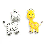 10pcs Farm Animal Giraffe/Zebra Pendants For Kids Necklace