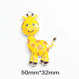 10pcs Farm Animal Giraffe/Zebra Pendants For Kids Necklace