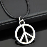 10pcs Peace Sign Pendants Necklace Anti-War Symbol Jewelry Gift