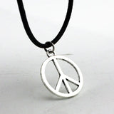 10pcs Peace Sign Pendants Necklace Anti-War Symbol Jewelry Gift