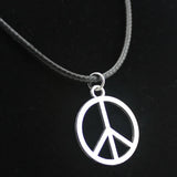 10pcs Peace Sign Pendants Necklace Anti-War Symbol Jewelry Gift