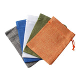 10pcs/lot 10x14cm Drawstring Burlap Bag Jute Gift Bags Jewelry Packaging