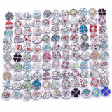 10pcs 18mm Snap Jewelry Mix Styles Metal Snap Buttons Rhinestone Snaps 0728
