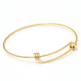 10pcs Stainless Steel Adjustable Bracelet Bangle Accessories