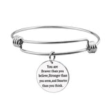 10pcs Stainless Steel Adjustable Bracelet Bangle Accessories