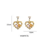10pcs/lot Half Peach Earrings Ear Clip for Women