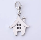 10pcs House Shape Charm Pendant for Jewelry Making
