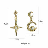 Moon&Star Earrings,Ear Clip,Women's Jewelry