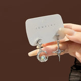 Moon&Star Earrings,Ear Clip,Women's Jewelry
