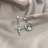 Moon&Star Earrings,Ear Clip,Women's Jewelry