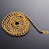 10pcs Stainless Steel Ball Chain Necklace Bracelet Keychain Dog Tag 15-100cm