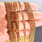 10pcs Stainless Steel Ball Chain Necklace Bracelet Keychain Dog Tag 15-100cm