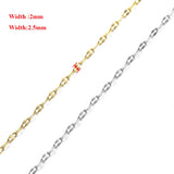 10pcs Stainless Steel Lip-shape Water-wave Chain for Pendant Necklace DIY
