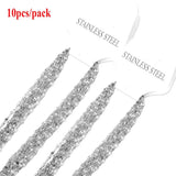 10pcs Stainless Steel Lip-shape Water-wave Chain for Pendant Necklace DIY