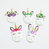 10pcs Unicorn Pendants for Easter/St. Patrick's/Valentine's