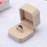 10pcs Velvet Ring Box 4.5x5x4cm Earrings Jewelry Box Wedding Packaging