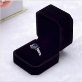 10pcs Velvet Ring Box 4.5x5x4cm Earrings Jewelry Box Wedding Packaging