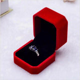 10pcs Velvet Ring Box 4.5x5x4cm Earrings Jewelry Box Wedding Packaging