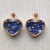 10pcs Heart Shape Pendulum Side Pendants for Jewelry Making
