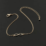 Infinity Charm Adjustable Bracelet Stainless Steel Chain Bracelets