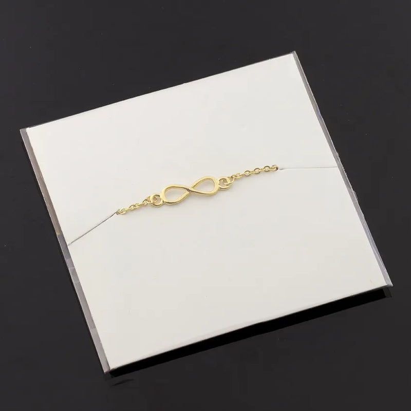 Infinity Charm Adjustable Bracelet Stainless Steel Chain Bracelets