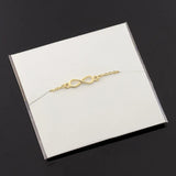 Infinity Charm Adjustable Bracelet Stainless Steel Chain Bracelets