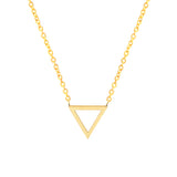Stainless Steel Inverted Triangle Necklaces BFF Jewelry