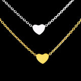 10pc Tiny Heart Necklace Pendant Stainless Steel Love Choker