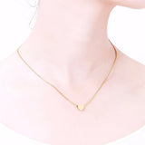 10pc Tiny Heart Necklace Pendant Stainless Steel Love Choker
