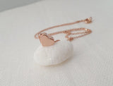 10pc Tiny Heart Necklace Pendant Stainless Steel Love Choker