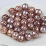 11-12/12-13mm Carved Freshwater Pearl Bead for Jewelry Making